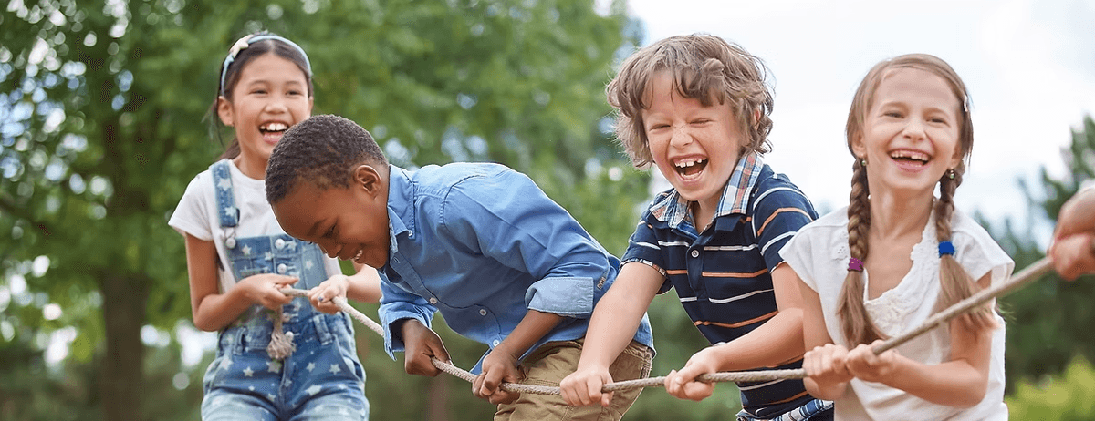 Kinderen tijdens sport en spel